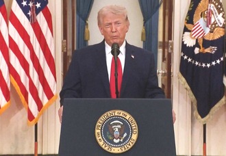 トランプ氏TV演説　イラン戦争終結示唆　不透明な出口戦略　原油高に緊張拡大